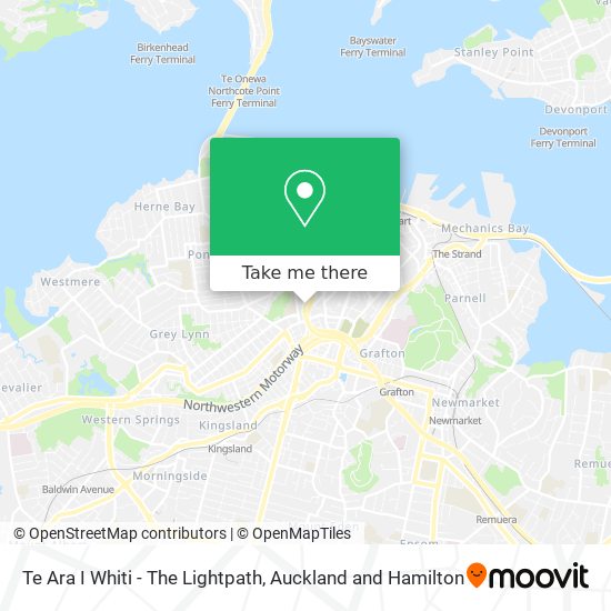 Te Ara I Whiti - The Lightpath地图