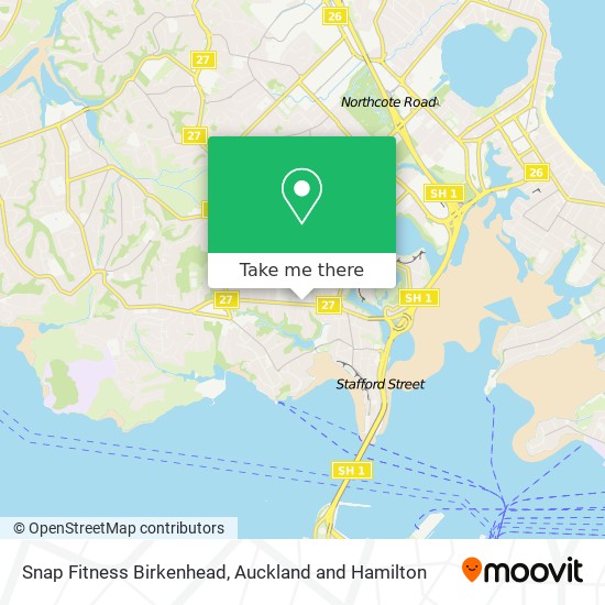 Snap Fitness Birkenhead map
