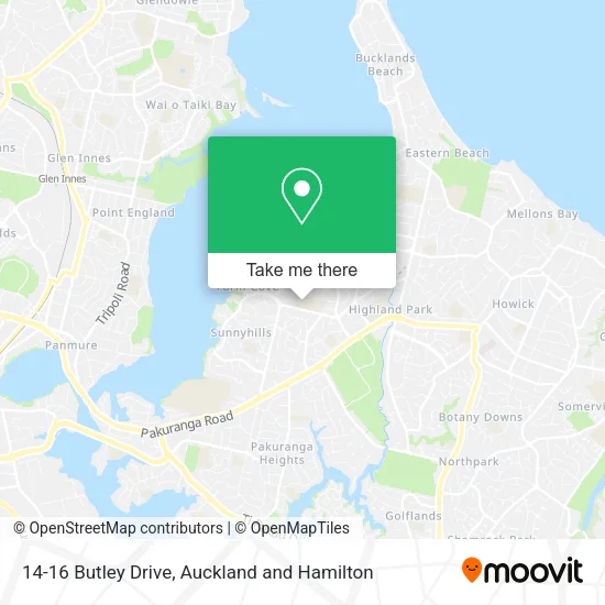 14-16 Butley Drive map