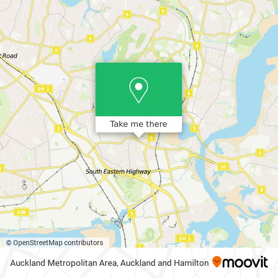 Auckland Metropolitan Area map