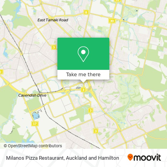 Milanos Pizza Restaurant map