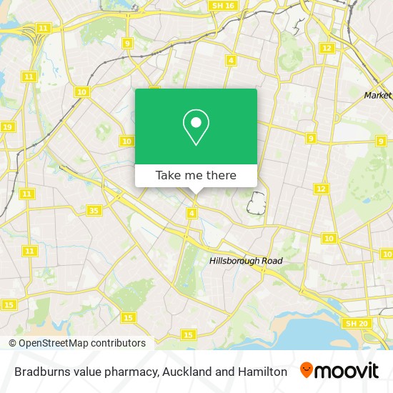 Bradburns value pharmacy map