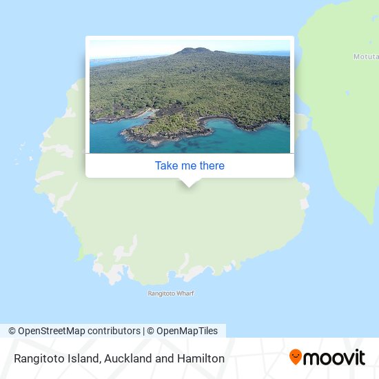 Rangitoto Island map