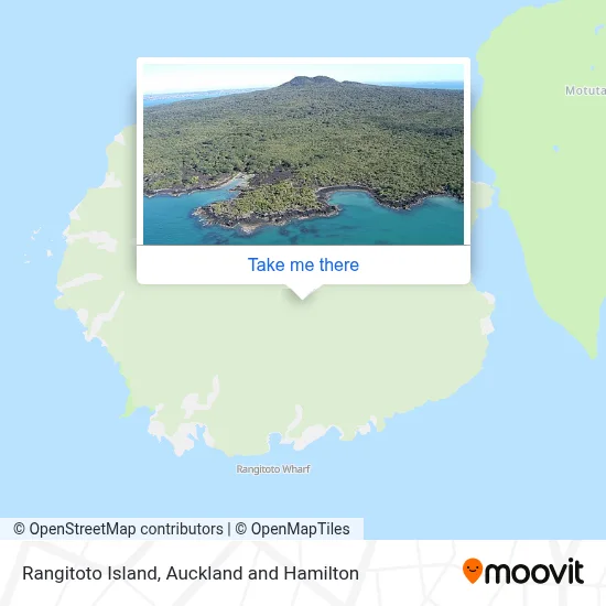 Rangitoto Island map