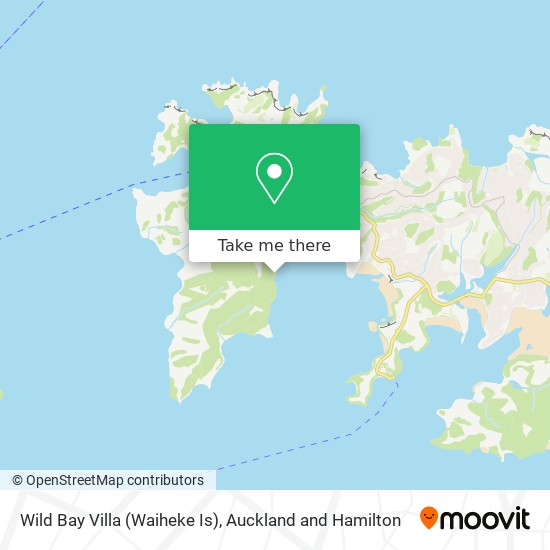 Wild Bay Villa (Waiheke Is) map