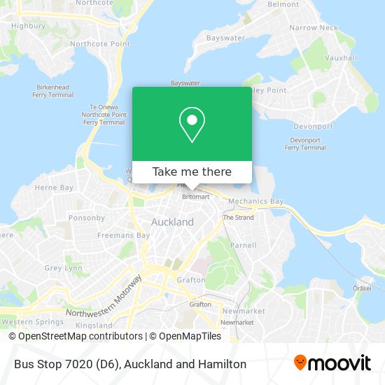 Bus Stop 7020 (D6) map