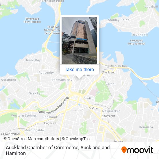 Auckland Chamber of Commerce map