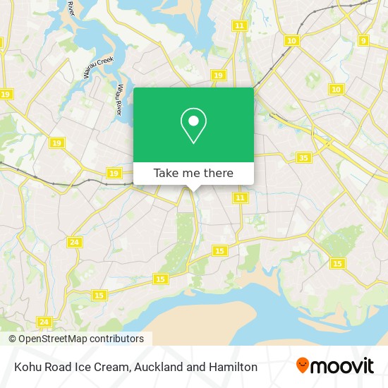 Kohu Road Ice Cream map