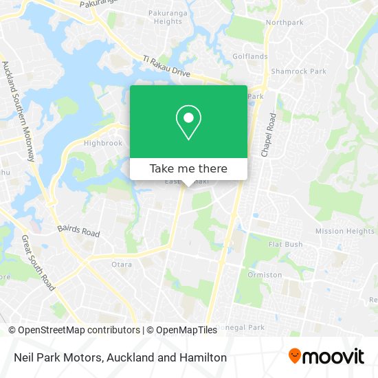 Neil Park Motors map