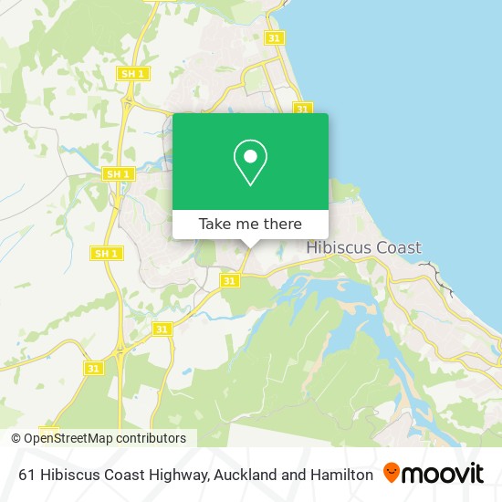 61 Hibiscus Coast Highway map