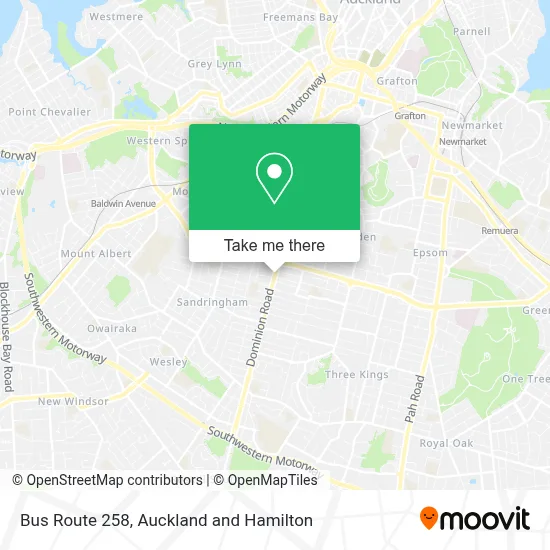Bus Route 258 map