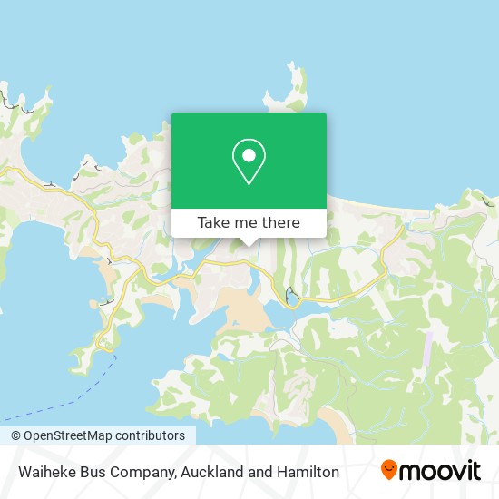 Waiheke Bus Company map