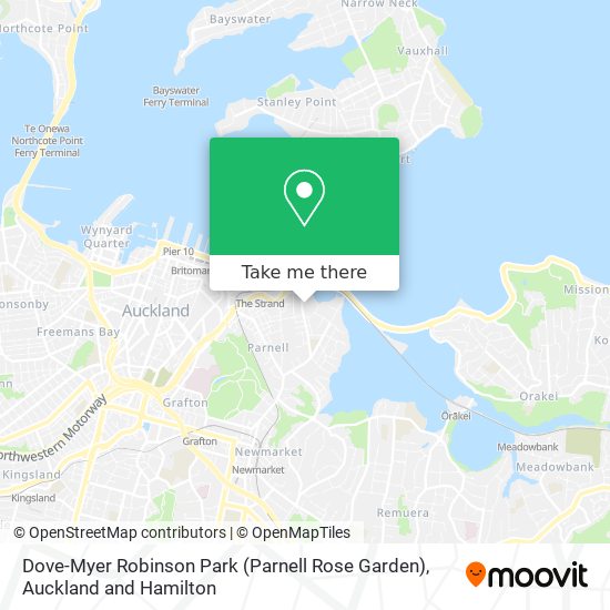 Dove-Myer Robinson Park (Parnell Rose Garden) map