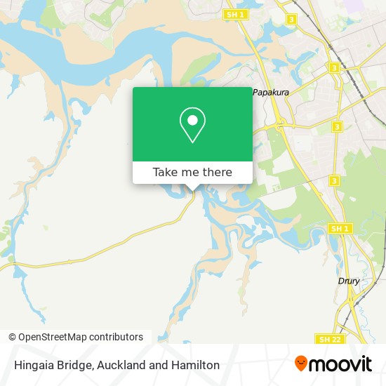 Hingaia Bridge map