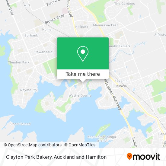 Clayton Park Bakery map