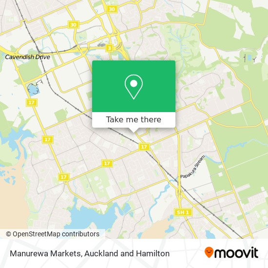 Manurewa Markets map