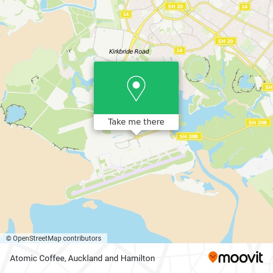 Atomic Coffee map