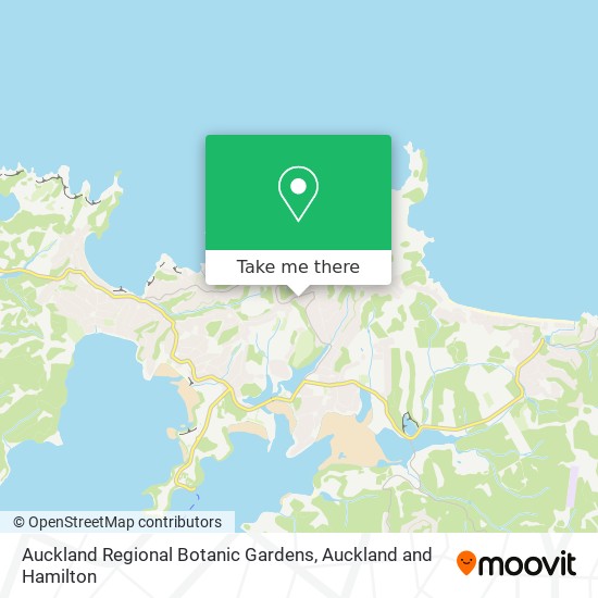 Auckland Regional Botanic Gardens map