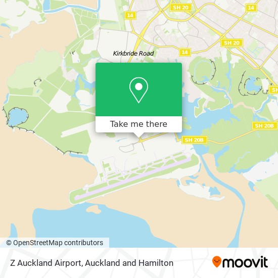 Z Auckland Airport map