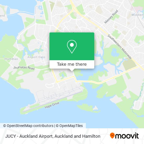 JUCY - Auckland Airport map