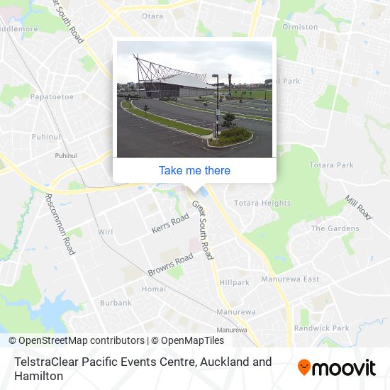 TelstraClear Pacific Events Centre map