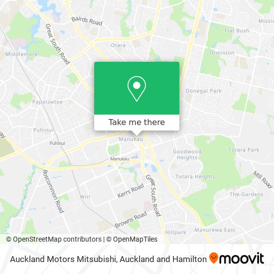 Auckland Motors Mitsubishi地图