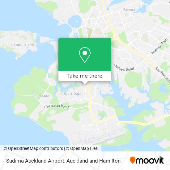 Sudima Auckland Airport map