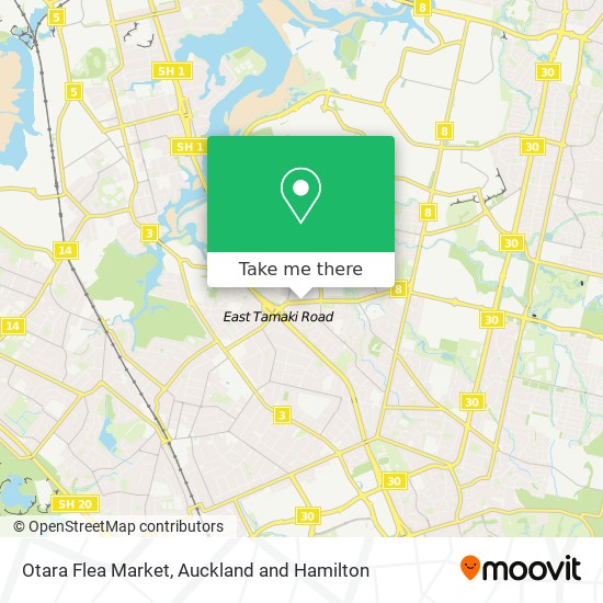 Otara Flea Market map