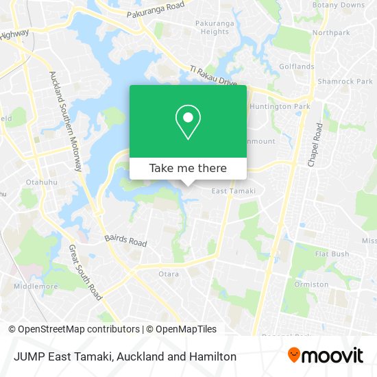 JUMP East Tamaki map