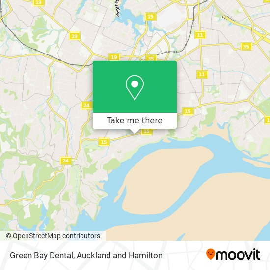 Green Bay Dental map