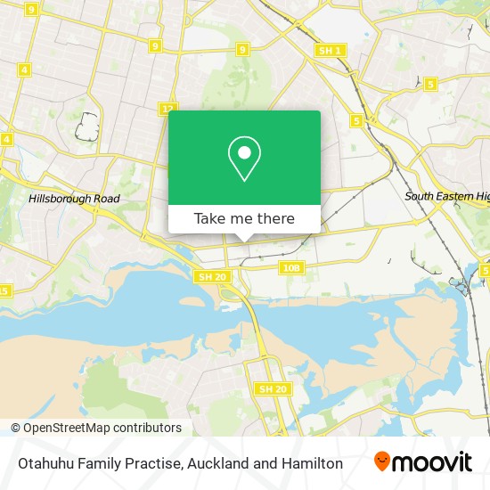 Otahuhu Family Practise map