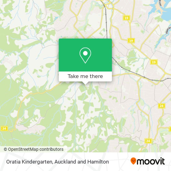 Oratia Kindergarten map