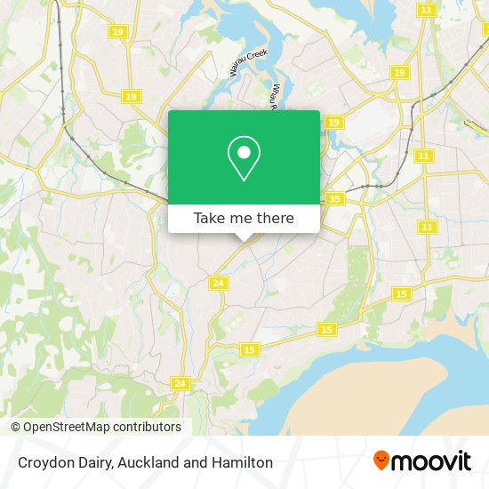 Croydon Dairy map