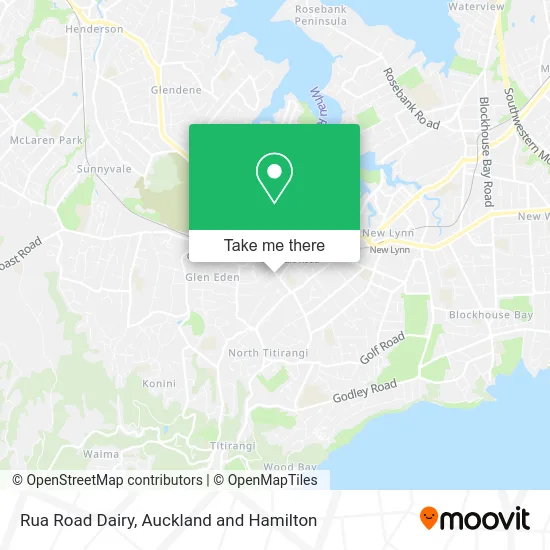 Rua Road Dairy map