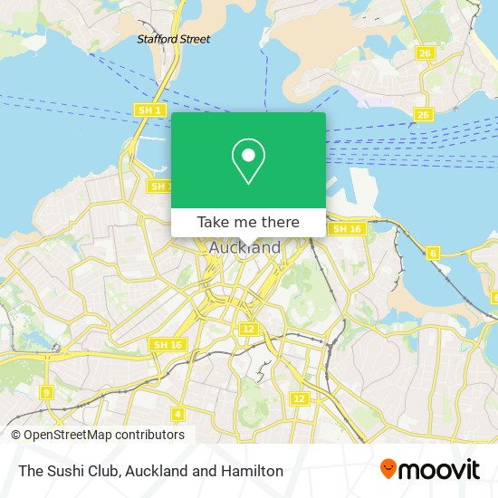 The Sushi Club map