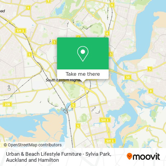 Urban & Beach Lifestyle Furniture - Sylvia Park地图