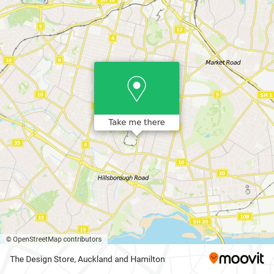 The Design Store map