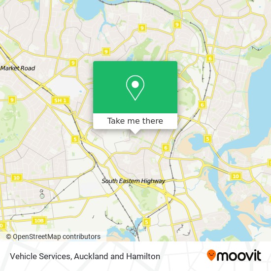 Vehicle Services map