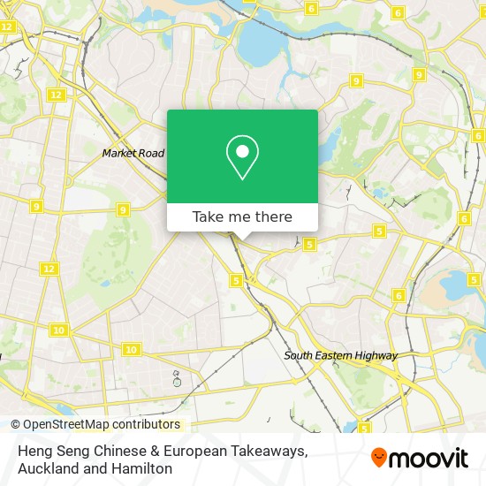 Heng Seng Chinese & European Takeaways map