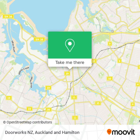 Doorworks NZ map