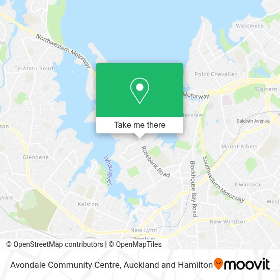Avondale Community Centre map
