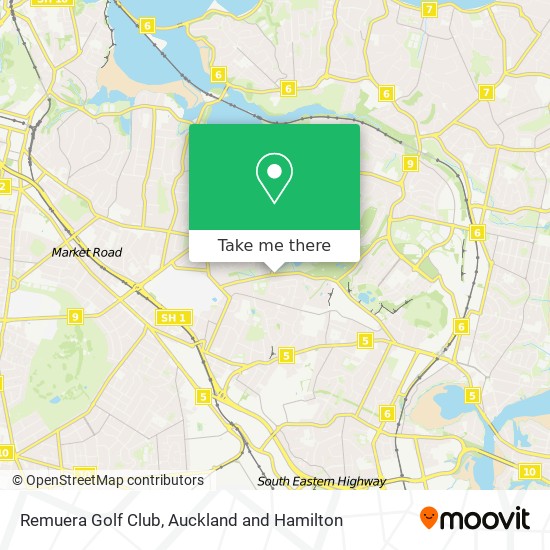 Remuera Golf Club map