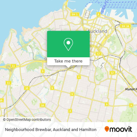 Neighbourhood Brewbar map