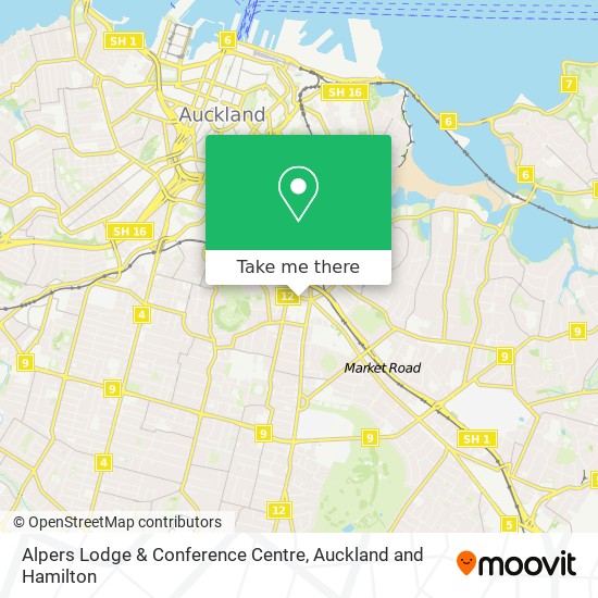 Alpers Lodge & Conference Centre map