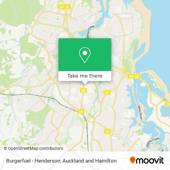 Burgerfuel - Henderson map
