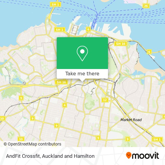 AndFit Crossfit map