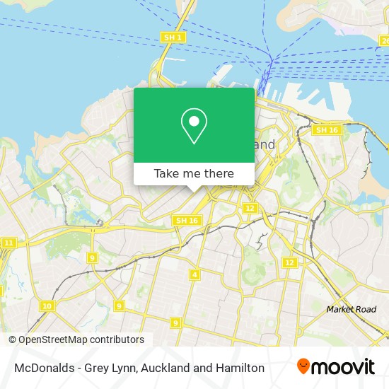McDonalds - Grey Lynn地图