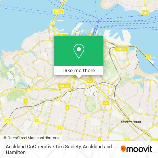 Auckland CoOperative Taxi Society地图