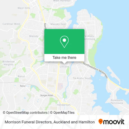 Morrison Funeral Directors map