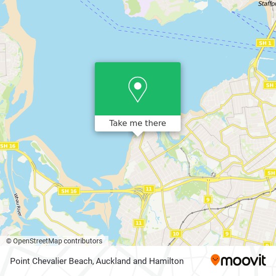 Point Chevalier Beach map